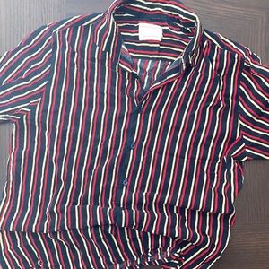 Denim & Flower button up shirt size M